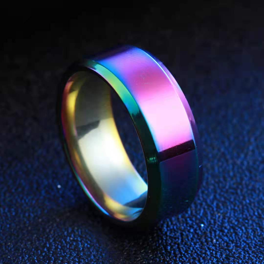 Damascus Titanium Ring